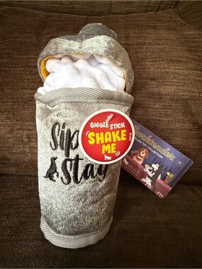 🆕 L/XL Barktender Dogtail Shaker ~ Sip n’ Stay Giggle Stick ~ Squeaky & Crinkle